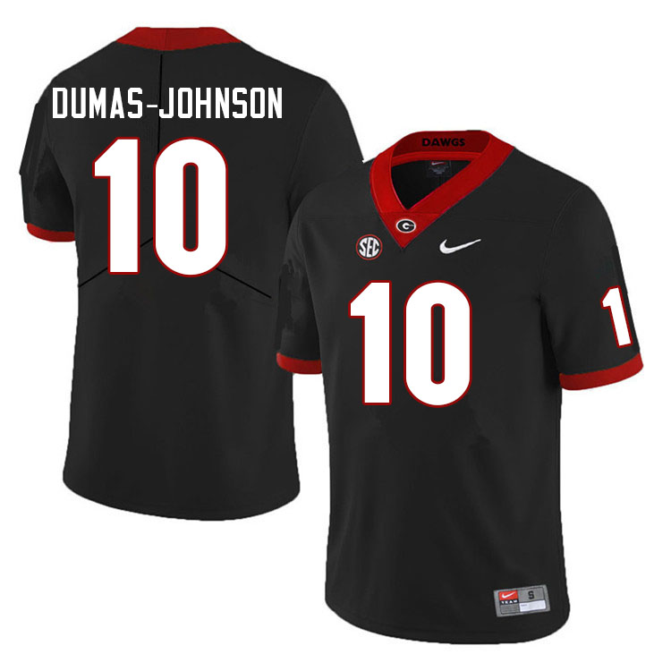 Men #10 Jamon Dumas-Johnson Georgia Bulldogs College Football Jerseys Sale-Black - Click Image to Close
